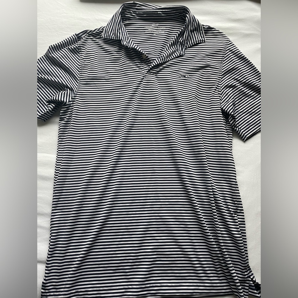 Vineyard Vines Striped Golf Polo Shirt